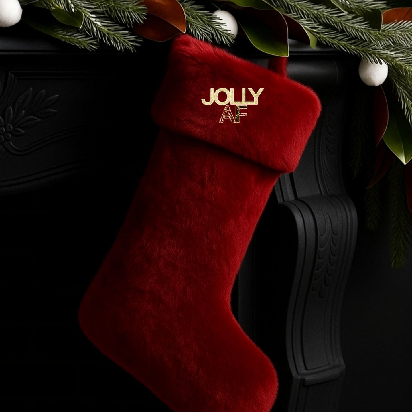 Jolly AF Holiday Brooch