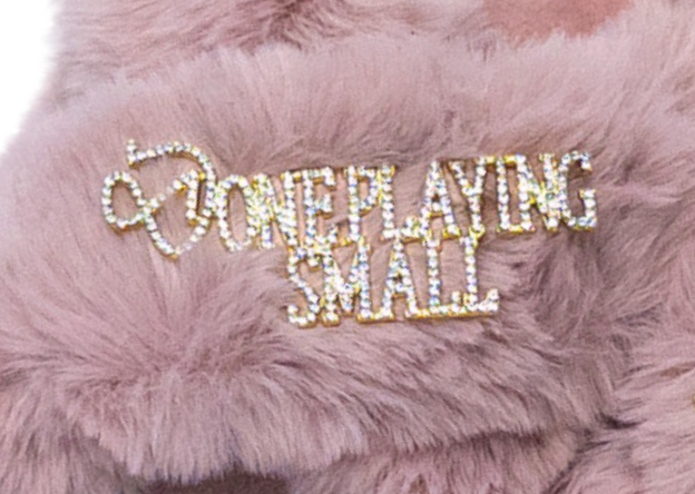 "DONE PLAYING SMALL" Brooch