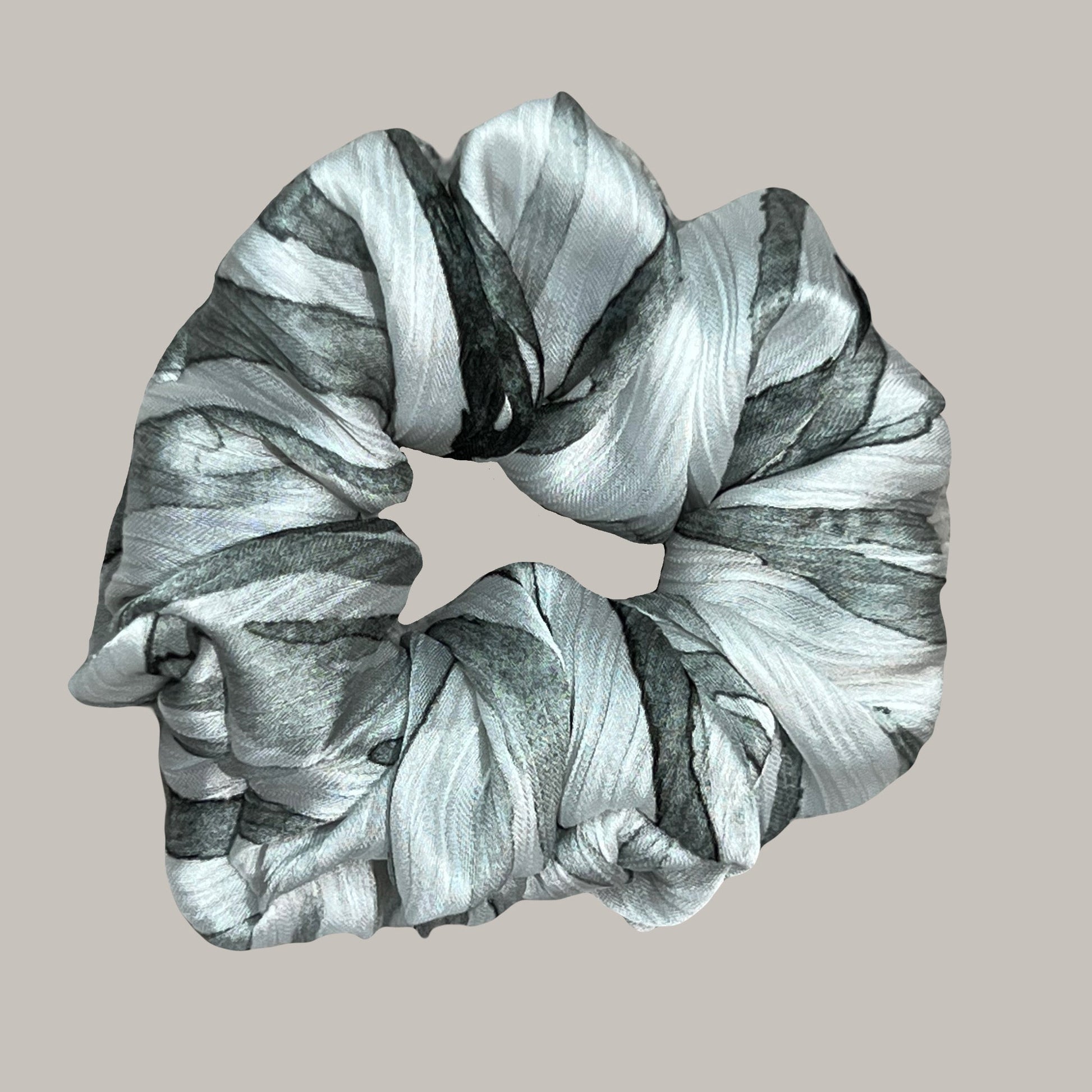 Large hair scrunchies for women made of recycled textiles 9