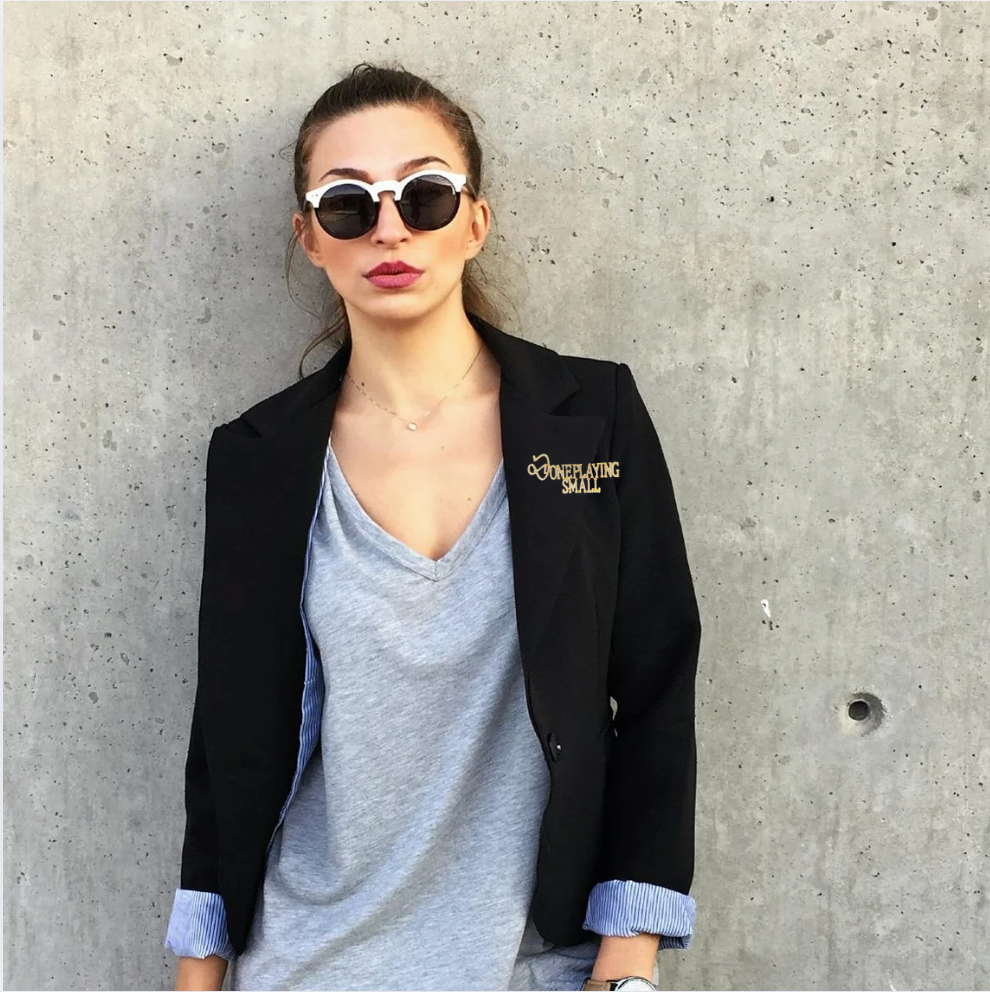 "DONE PLAYING SMALL" Brooch