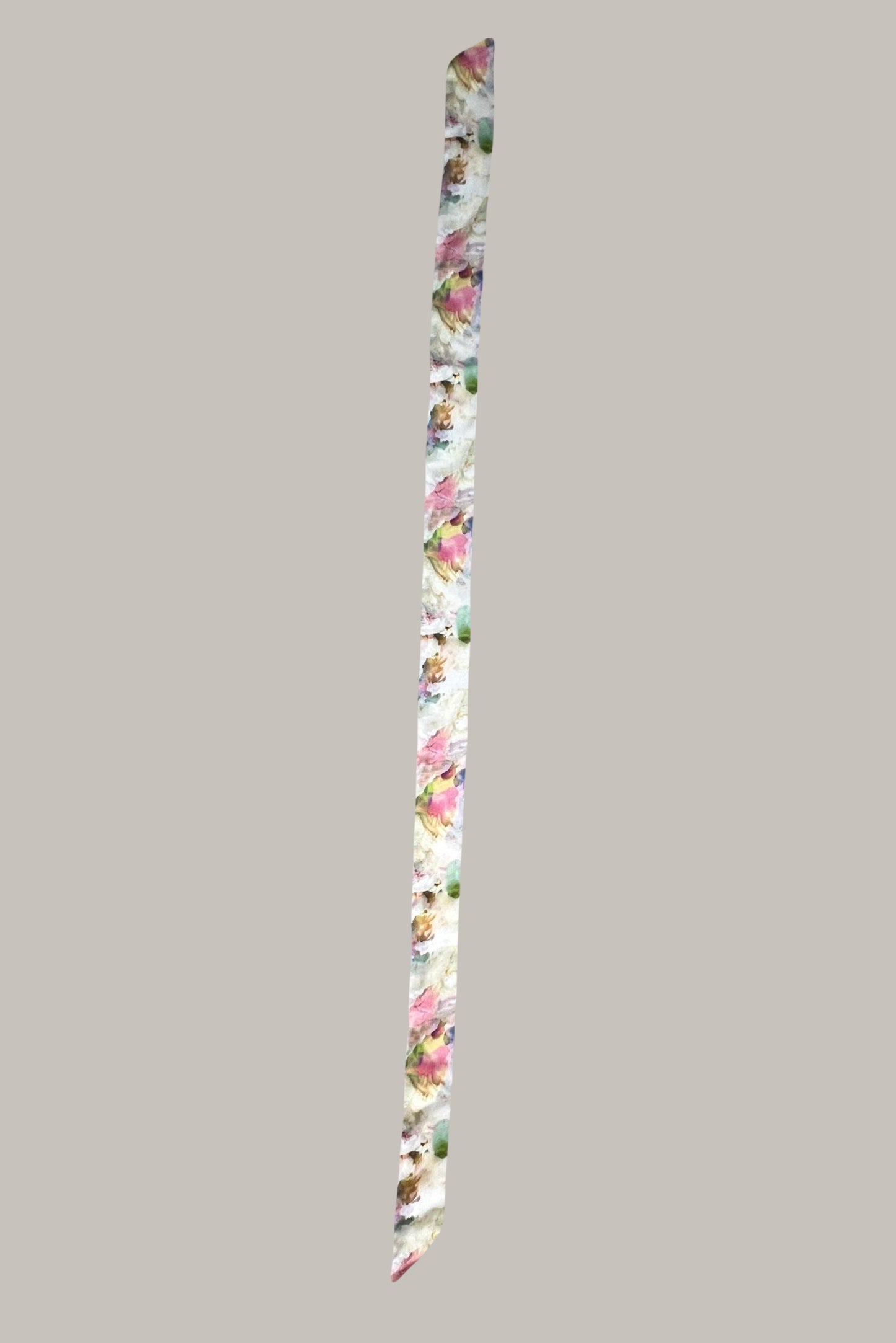 Multicolor floral print scarf made from an ultra soft recycled poly blend 2