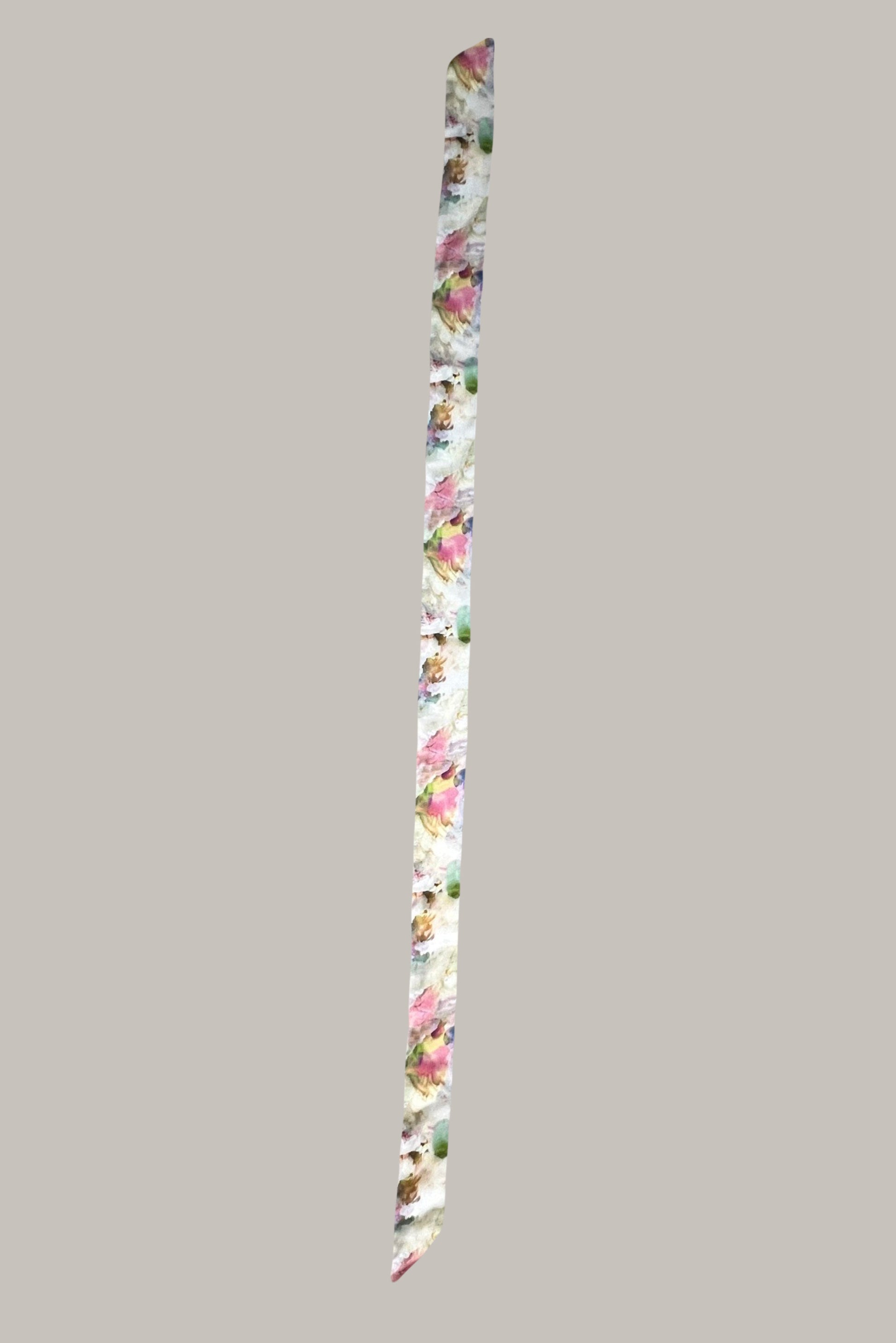 Multicolor floral print scarf made from an ultra soft recycled poly blend 2