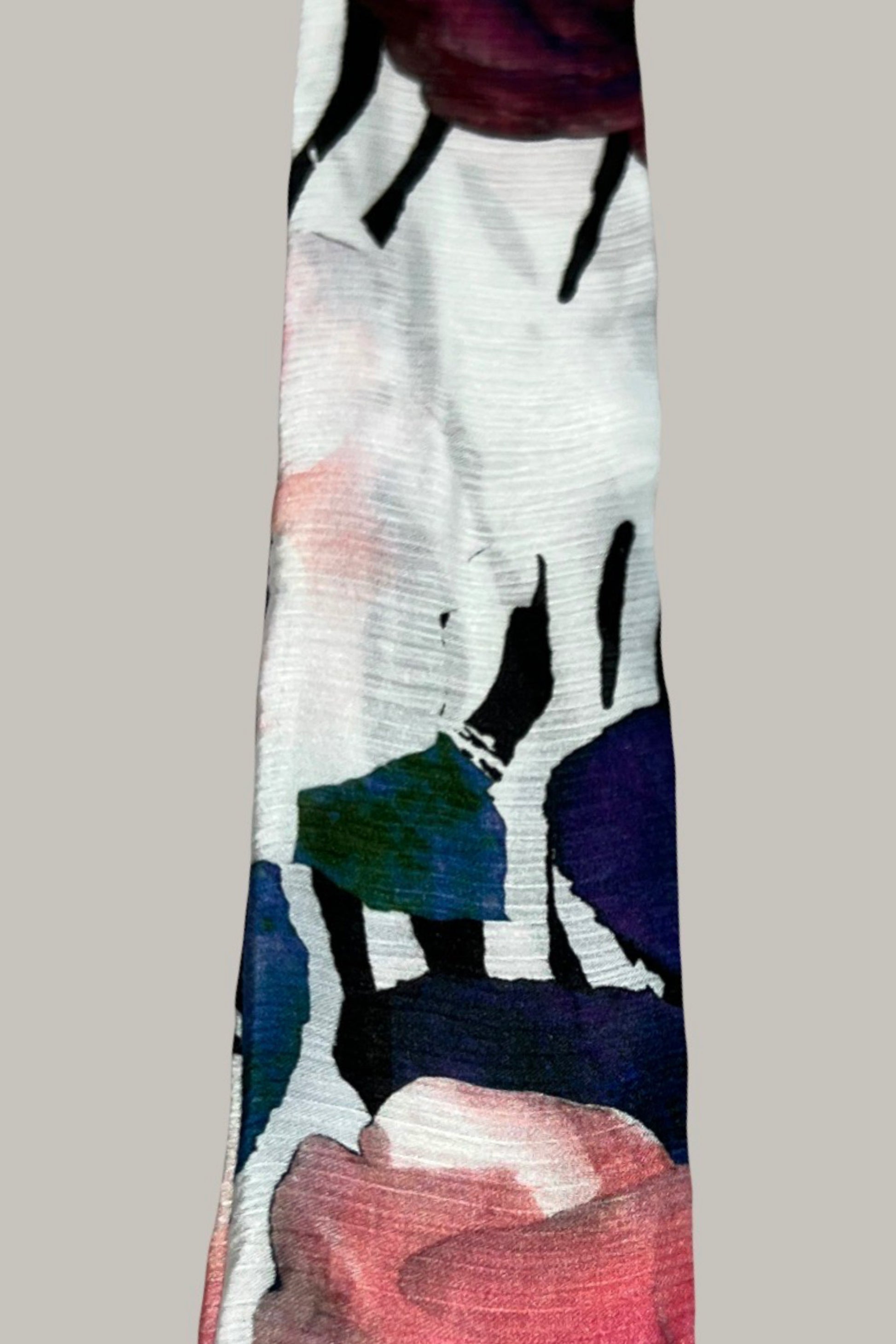 All over floral print scarf made from an ultra soft recycled poly blend 3