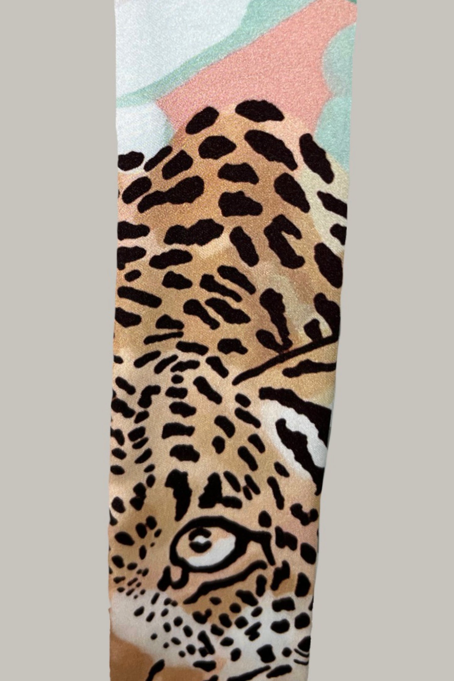 All over animal print scarf made from an ultra soft recycled poly blend 6