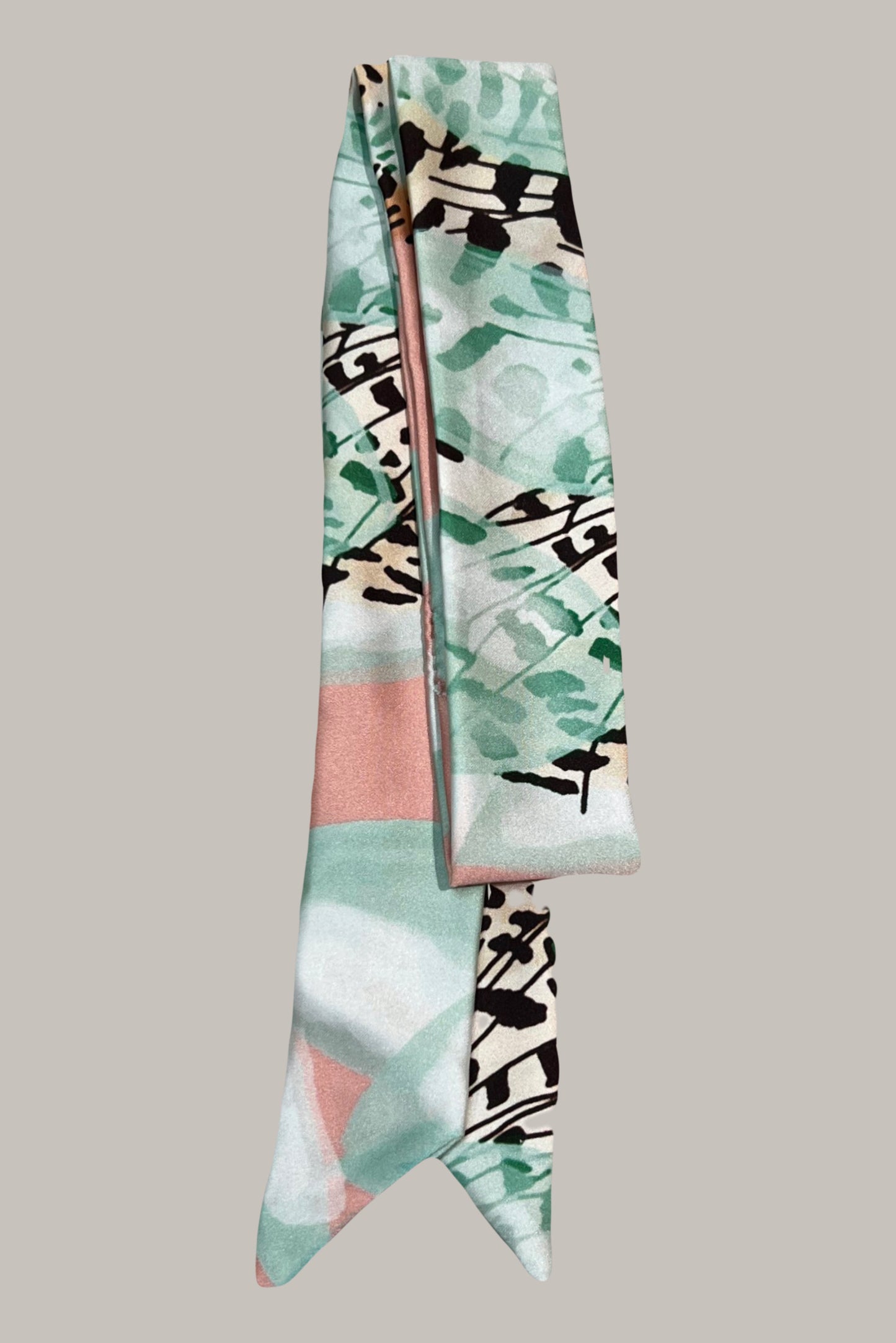 All over animal print scarf made from an ultra soft recycled poly blend 4